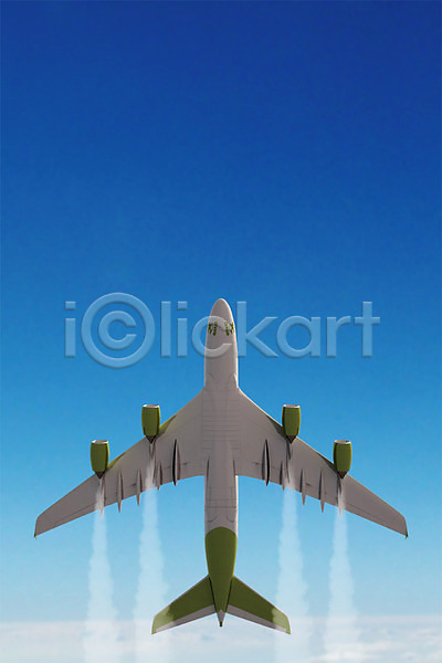 사람없음 3D PSD 디지털합성 편집이미지 구름(자연) 디지털아트 비행기 야외 주간 편집 하늘 합성