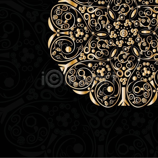 우아함 화려 EPS 일러스트 해외이미지 검은색 곡선 그래픽 그림 꽃 꽃무늬 두루마리 디자인 멀티 모양 문화 미술 방식 백그라운드 벚꽃 벽지 스타일 심볼 엘리먼트 원주민 원형 윤곽 장식 질감 추상 패턴 해외202004 황금