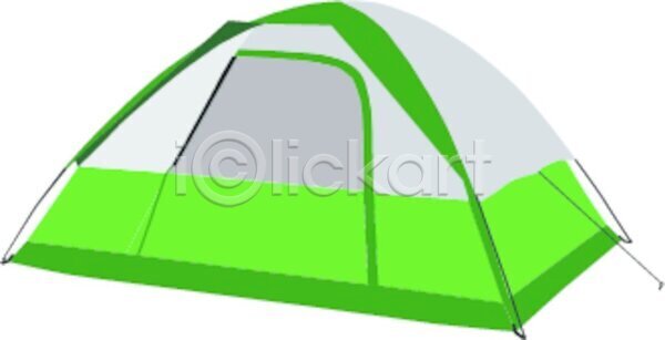 사람없음 EPS 일러스트 해외이미지 연두색 캠핑 텐트