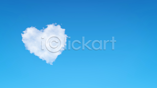 사랑 사람없음 JPG 포토 해외이미지 1 고립 구름(자연) 만들기 모양 심볼 싱글 우주 카피스페이스 파란색 하늘 하트 해외202004 혼자 흰색