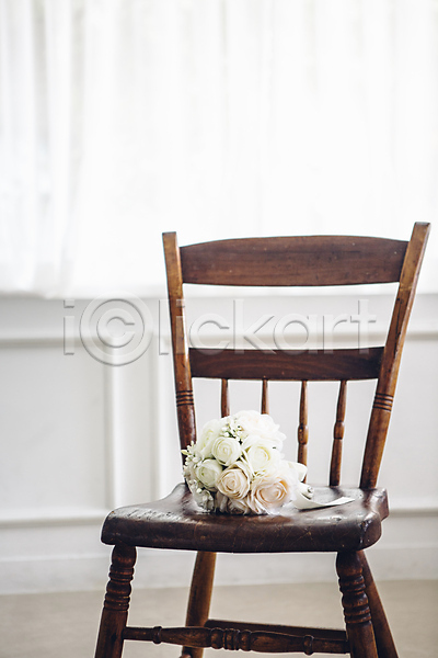 사람없음 JPG 아웃포커스 포토 결혼 결혼소품 부케 실내 의자