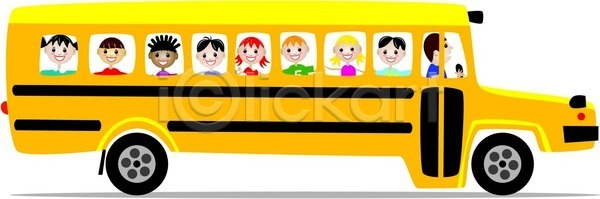 행복 소년 어린이 EPS 일러스트 해외이미지 검은색 교육 그림 노란색 대학교 도로 디자인 만화 백그라운드 버스 클립아트 학교 학생 해외202004 해외일러스트 회색 흰색