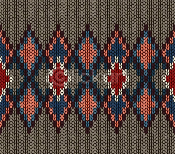 사람없음 EPS 일러스트 해외이미지 노르딕(디자인) 디자인 뜨개질 패턴 해외202004