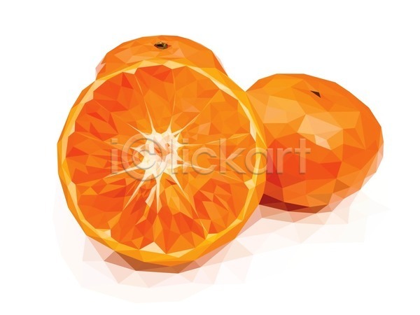 사람없음 EPS 일러스트 해외이미지 오렌지 주황색 폴리곤 해외202004