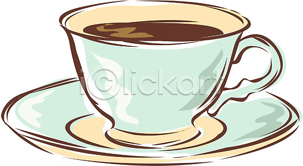 사람없음 EPS 라인아이콘 라인일러스트 아이콘 음료 음식 찻잔 커피 커피잔 컵받침 한잔