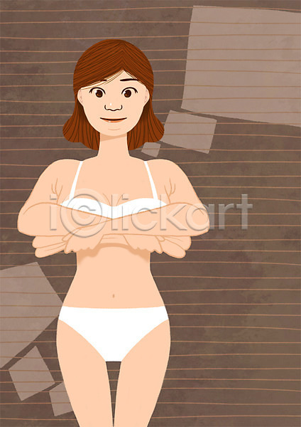과정 변화 새로움 사람 성인 여자 한명 PSD 일러스트 몸매 벗기 뷰티 비만 성형미인 성형수술