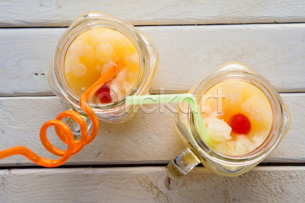 신선 사람없음 JPG 포토 해외이미지 2 과일 밀짚 여름(계절) 오렌지 유리 음료 주스 체리 항아리 해외202004