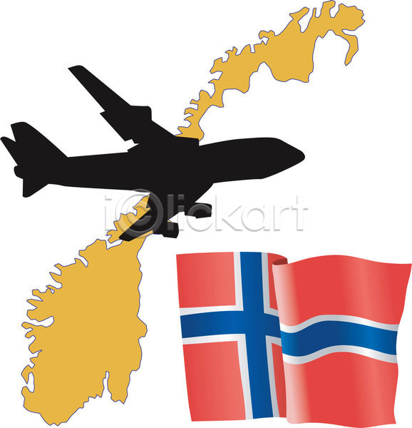 EPS 실루엣 일러스트 해외이미지 깃발 노르웨이 비행기 심볼 여행 전국 지도 항해 해외202004