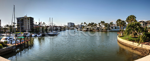사람없음 JPG 포토 해외이미지 강 나폴리 미국 바다 뱃놀이 보트 수로 요트 자연 파노라마 풍경 플로리다 하늘 해외202004 해외포토 휴가
