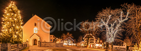 사람없음 JPG 장노출 포토 해외이미지 거리 건물 건축양식 겨울 계절 관광지 교회 마을 문화 빛망울 산 알프스 야간 오스트리아 유럽 장식 주택 크리스마스 파노라마 풍경(경치) 해외202004 휴가 휴양지