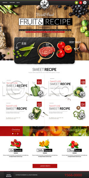 사람없음 PSD 사이트템플릿 웹템플릿 템플릿 고기요리 랜딩페이지 버섯 소고기 완두콩 음식 토마토 파프리카 홈페이지 홈페이지시안