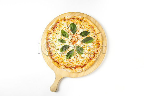 사람없음 JPG 포토 하이앵글 도마 마르게리타피자 서양음식 스튜디오촬영 실내 오브젝트 음식 피자