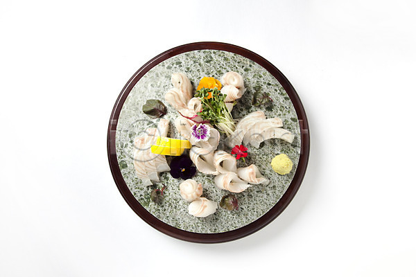 사람없음 JPG 포토 하이앵글 광어회 생선회 스튜디오촬영 실내 오브젝트 음식 일본음식 접시