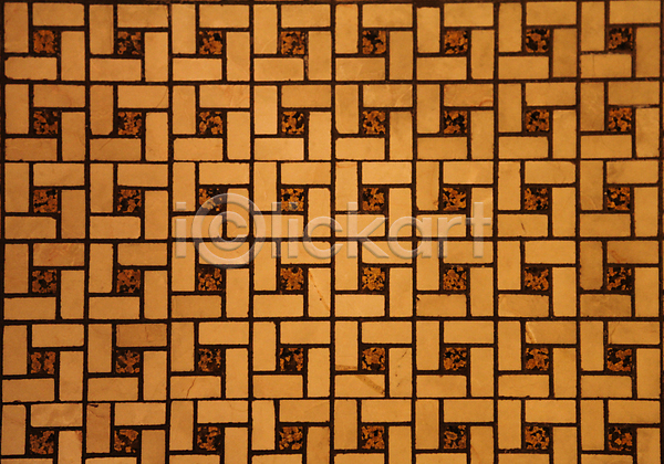사람없음 JPG 포토 해외이미지 갈색 노란색 대칭 디자인 바닥 백그라운드 벽 복숭아 사각형 선 정사각형 직사각형 질감 타일 패턴 해외202004