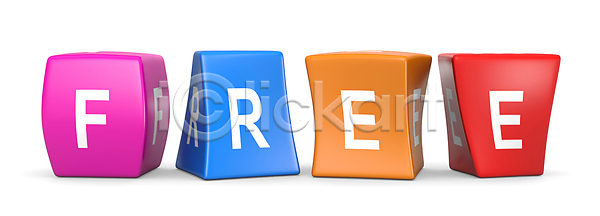 사람없음 3D JPG 일러스트 포토 해외이미지 고립 단어 만화 무료 컬러풀 큐브 텍스트 편지 해외202004 해외포토 흰배경 흰색