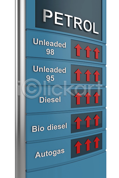 상승 사람없음 3D JPG 포토 해외이미지 가격 가스 디젤 배너 비용 사인 석유 세로 역 연료 컨셉 판넬 해외202004 화살 휘발유