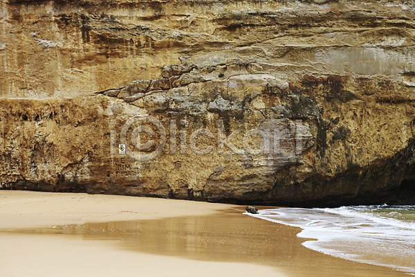 사람없음 JPG 포토 그레이트오션로드 로크아드협곡 모래사장 바위(돌) 야외 오세아니아 주간 풍경(경치) 해변 해외 호주