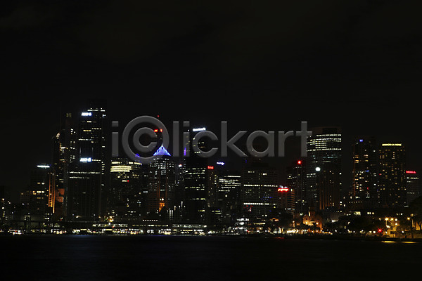사람없음 JPG 포토 건물 도시 빌딩 시드니 야간 야경 야외 오세아니아 풍경(경치) 해외 호주