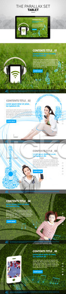 성인 세명 여자 한국인 PSD 모바일템플릿 웹템플릿 템플릿 기타 반응형 시차스크롤 음악감상 음표 잔디 태블릿 패럴렉스 헤드셋 홈페이지 홈페이지시안
