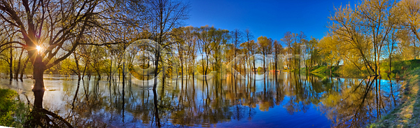 침묵 평화 사람없음 JPG 포토 해외이미지 가을 강 강가 거울 계절 나무 노란색 땅 물 반사 봄 수평선 숲 시골 아침 야외 여름 여행 연못 자연 장면 지역 초록색 파노라마 파란색 풍경 하늘 해외202004 해외포토 호수 환경