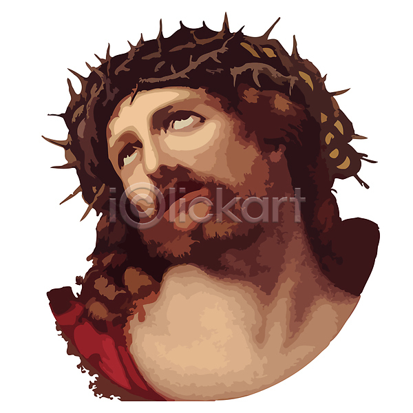 믿음 사람없음 JPG 포토 해외이미지 가시 그래픽 머리 수염 신앙심 얼굴 예수 왕관 종교 해외202004