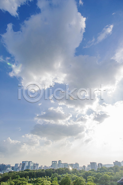 사람없음 JPG 포토 건축 구름(자연) 나무 도시 빌딩 야외 주간 풍경(경치) 하늘
