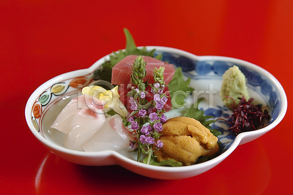 사람없음 JPG 포토 생선회 성게알 음식 일본음식 접시 회