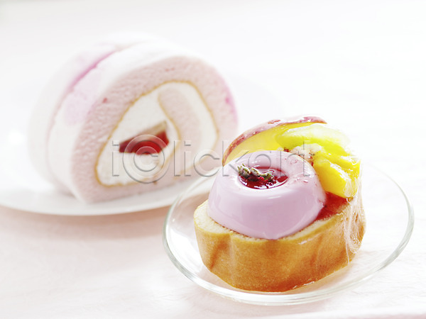 사람없음 JPG 포토 롤케이크 벚꽃 음식 일본음식 케이크