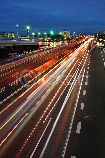 사람없음 JPG 장노출 포토 고속도로 도시 야간 야경 야외 일본 풍경(경치)