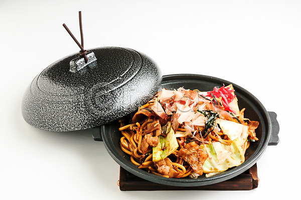 사람없음 JPG 포토 냄비 뚜껑 볶음우동 야끼우동 음식 일본음식