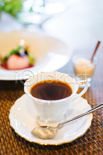 사람없음 JPG 아웃포커스 포토 식탁 음료 음식 일본음식 찻잔 커피 티스푼 홍차
