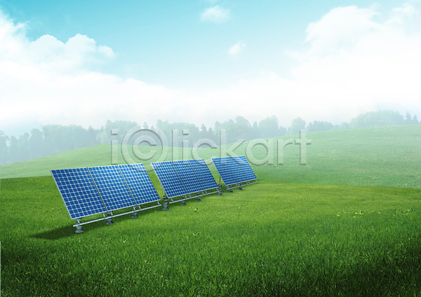 사람없음 PSD 편집이미지 그린에너지 잔디 태양에너지 환경