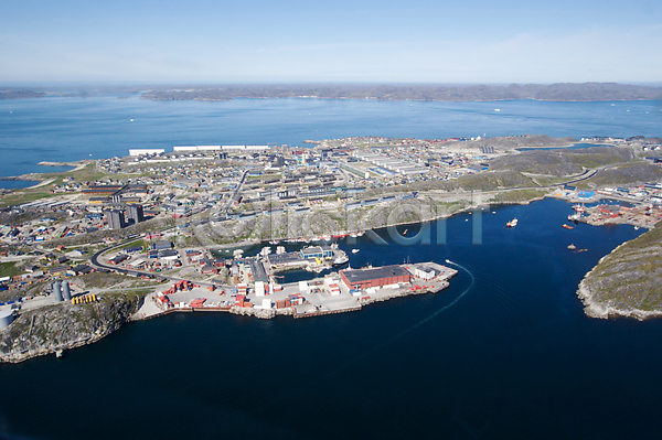 사람없음 JPG 포토 해외이미지 건물 그린란드 도시 물 안테나 항구 해외202004
