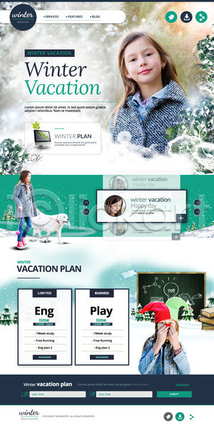 서양인 어린이 여러명 여자 PSD 사이트템플릿 웹템플릿 템플릿 강아지 겨울 겨울방학 나무 눈(날씨) 랜딩페이지 반려 빨간코 삐에로분장 칠판 홈페이지 홈페이지시안