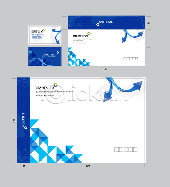 사람없음 AI(파일형식) 명함템플릿 봉투템플릿 템플릿 명함 무늬 문양 봉투 봉투디자인 비즈디자인 삼각형 서류봉투 세트 우편봉투 파란색 패키지 편지봉투 화살표