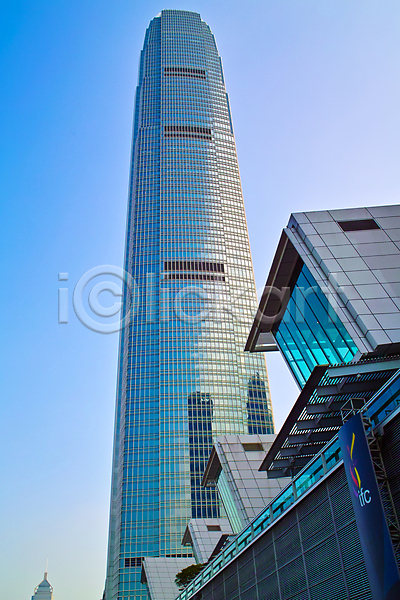 사람없음 JPG 포토 해외이미지 건물 도시 디자인 랜드마크 비즈니스 상업 아시아 중국 타운 하늘 해외202004 홍콩