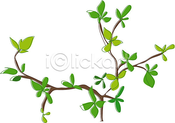 사람없음 EPS 아이콘 나무 나뭇가지 나뭇잎 봄 새싹 식물 잎