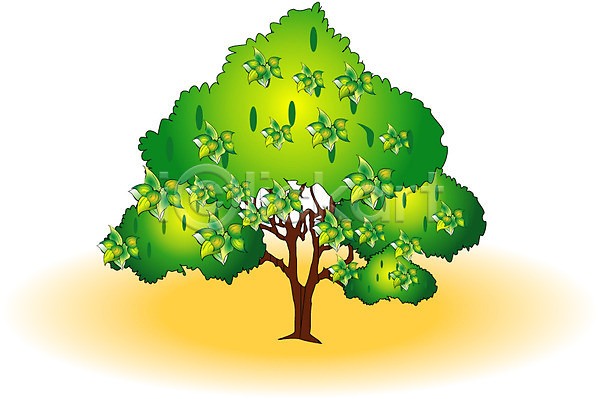 사람없음 EPS 일러스트 계절 나무 봄 사계절 식물 자연 초록색 클립아트 한그루