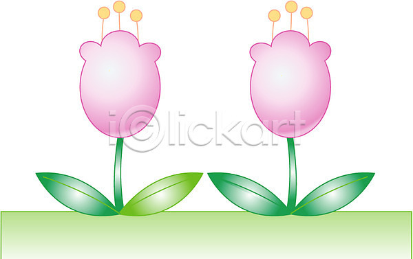 사람없음 EPS 일러스트 계절 꽃 꽃잎 봄 봄꽃 분홍색 식물 잎 자연 줄기 초록색 클립아트 튤립 화초