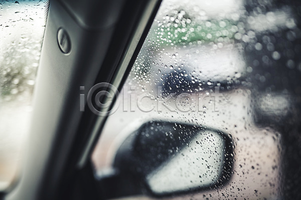 사람없음 JPG 포토 가을(계절) 백그라운드 비(날씨) 빗방울 사이드미러 야외 자동차 주간 차안 창문 풍경(경치) 흐림