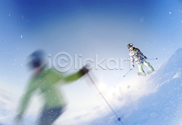 20대 두명 성인 성인여자만 여자 한국인 JPG 디지털합성 편집이미지 겨울 눈 디지털아트 스키 스키고글 스키복 스키장 스키장비 야외 주간 하늘