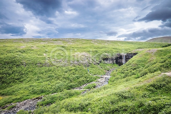사람없음 JPG 포토 강 구름(자연) 스카프타펠국립공원 아이슬란드 야외 유럽 자연 잔디 주간 초원(자연) 트래킹 폭포 풍경(경치) 하늘 해외 해외풍경