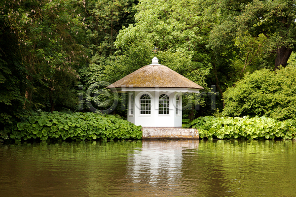 사람없음 JPG 포토 해외이미지 갈대(식물) 강 나무 네덜란드 로마인 물 시골집 식물 야외 여름(계절) 자연 재산 정원 주택 초록색 해외202004