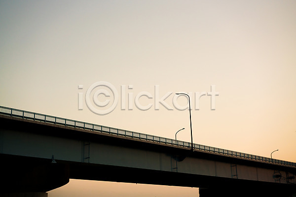 사람없음 JPG 포토 가로등 고속도로 다리(건축물) 야외 일몰 일출 주간 풍경(경치) 하늘