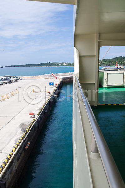 사람없음 JPG 포토 바다 배(교통) 야외 이에섬 일본 주간 풍경(경치) 항구