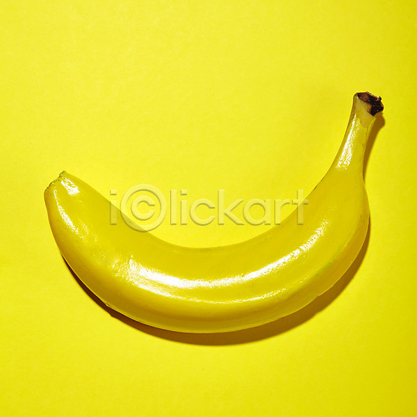 사람없음 JPG 포토 과일 노란색 바나나 음식 트로피컬아트 팝아트 한개