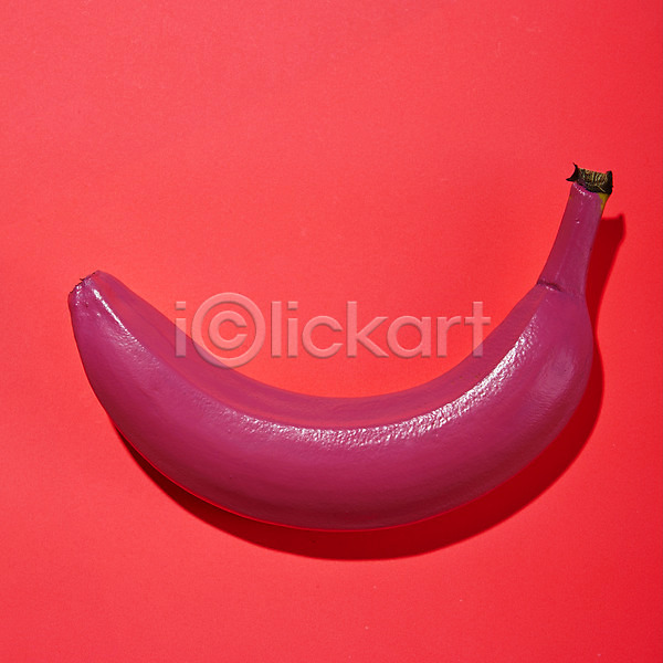 사람없음 JPG 포토 과일 바나나 분홍색 빨간색 음식 트로피컬아트 팝아트 한개