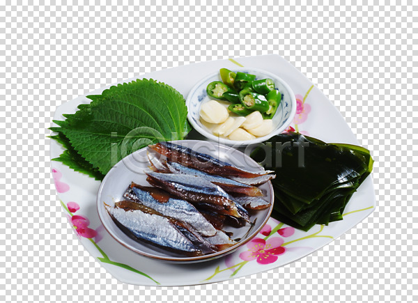 사람없음 PNG 편집이미지 고추 과메기 그릇 깻잎 마늘 미역 접시 편집 편집소스 한국문화 한식