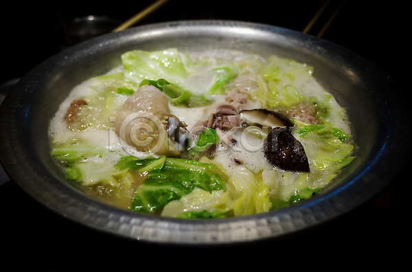 사람없음 JPG 포토 냄비 닭고기 버섯 샤브샤브 실내 양배추 음식 일본 일본음식 청경채