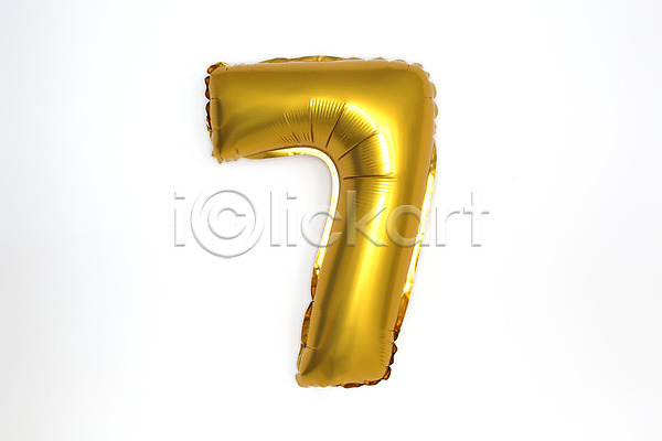 사람없음 JPG 포토 7 금색 기념일 누끼 숫자 스튜디오촬영 아라비아숫자 이벤트 파티 파티용품 풍선 헬륨